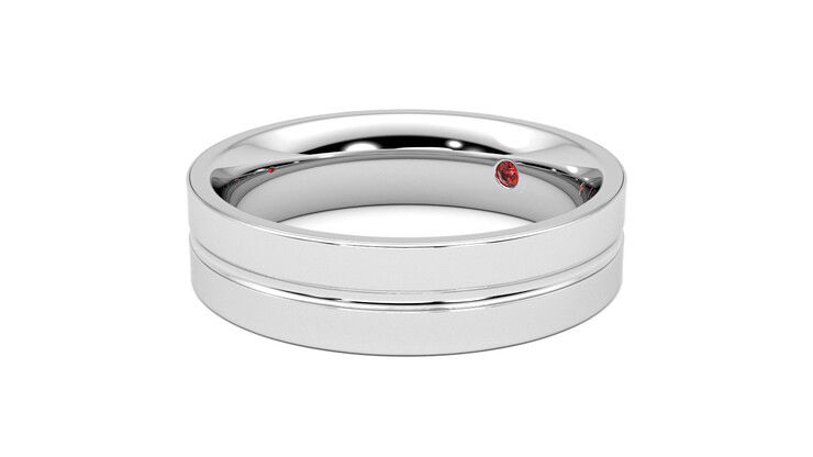 Taylor & Hart Ridge Wedding Ring 360 degree image 24