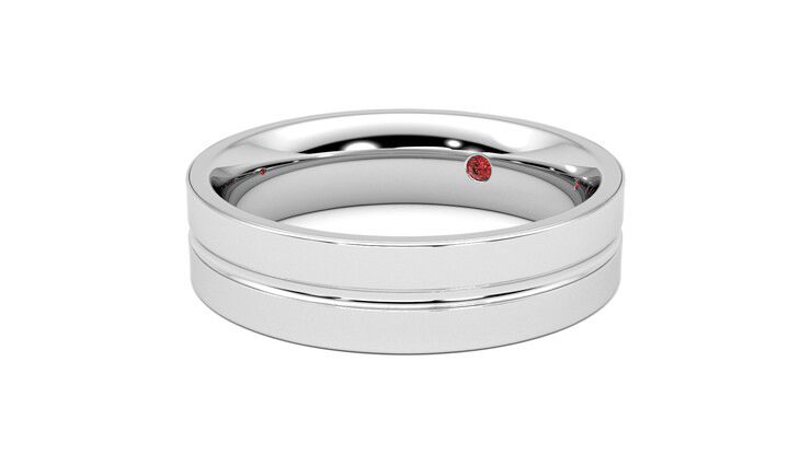 Taylor & Hart Ridge Wedding Ring 360 degree image 25