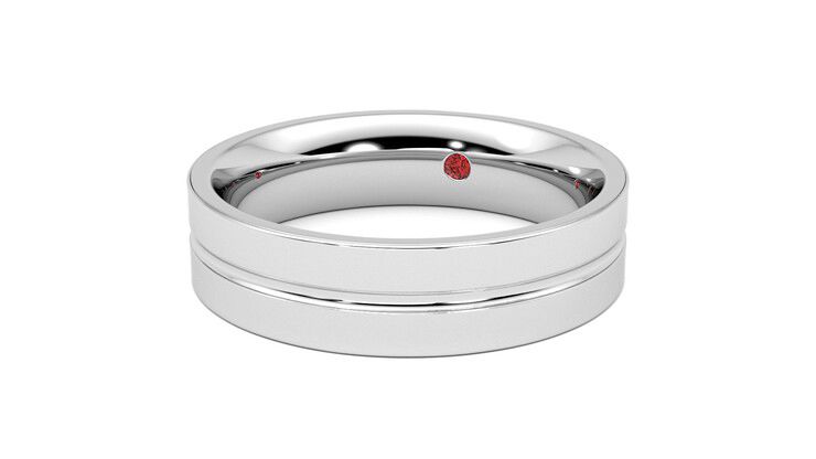 Taylor & Hart Ridge Wedding Ring 360 degree image 26