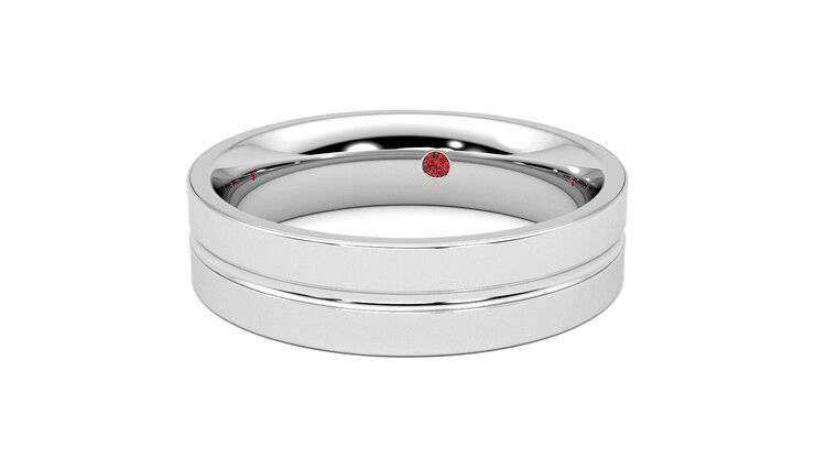 Taylor & Hart Ridge Wedding Ring 360 degree image 27