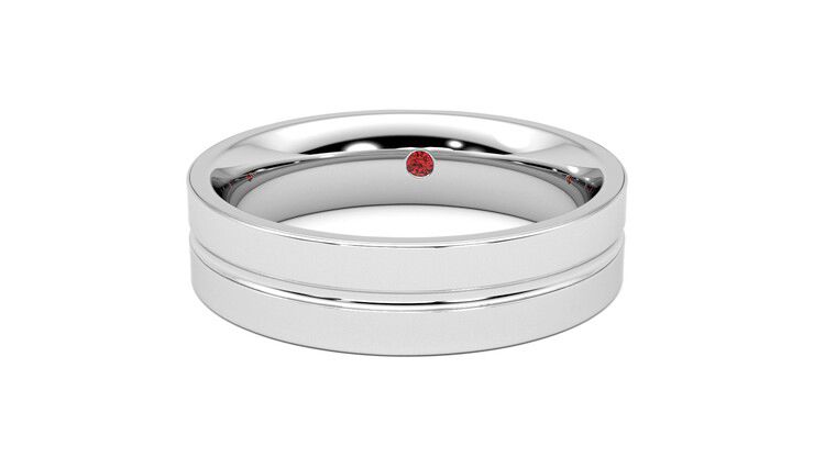 Taylor & Hart Ridge Wedding Ring 360 degree image 28