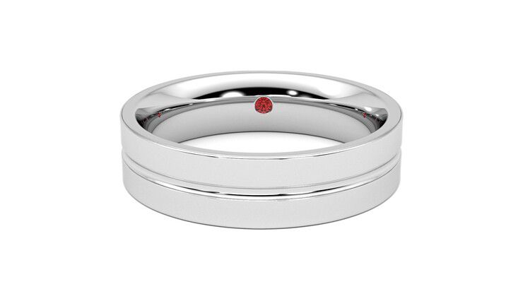 Taylor & Hart Ridge Wedding Ring 360 degree image 29