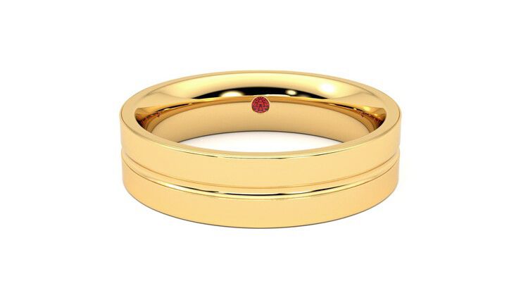 Taylor & Hart Ridge Wedding Ring 360 degree image 0