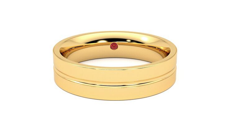 Taylor & Hart Ridge Wedding Ring 360 degree image 1