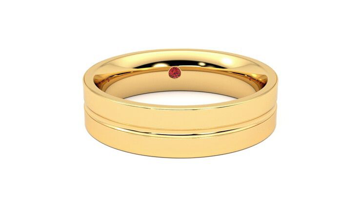 Taylor & Hart Ridge Wedding Ring 360 degree image 2