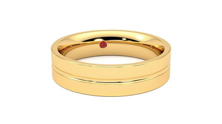 Taylor & Hart Ridge Wedding Ring 360 degree image 3