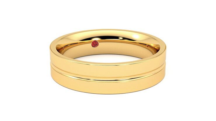 Taylor & Hart Ridge Wedding Ring 360 degree image 4