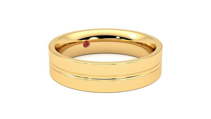 Taylor & Hart Ridge Wedding Ring 360 degree image 5
