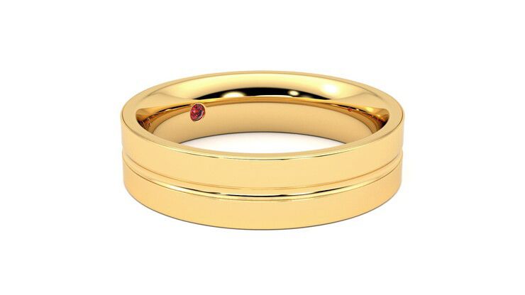 Taylor & Hart Ridge Wedding Ring 360 degree image 6