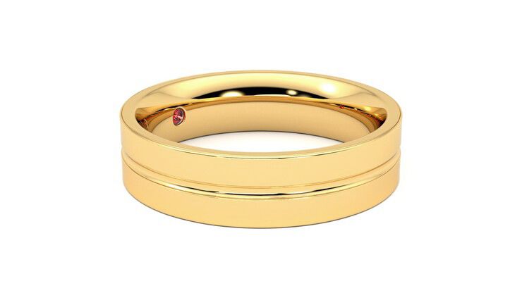 Taylor & Hart Ridge Wedding Ring 360 degree image 7