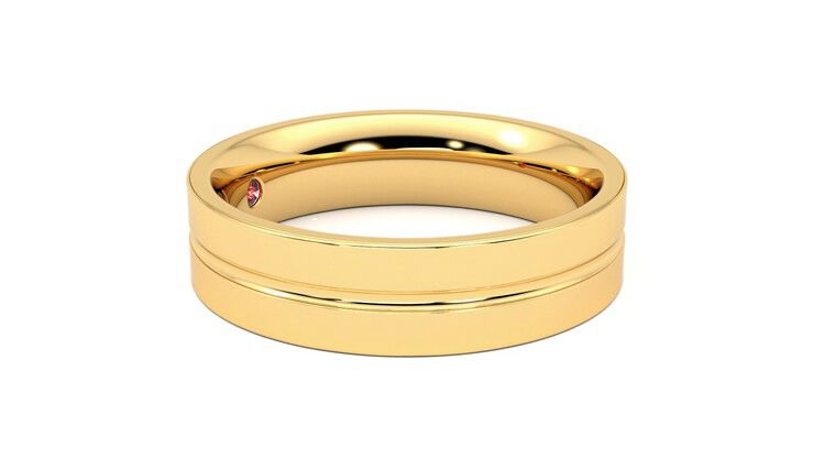 Taylor & Hart Ridge Wedding Ring 360 degree image 8