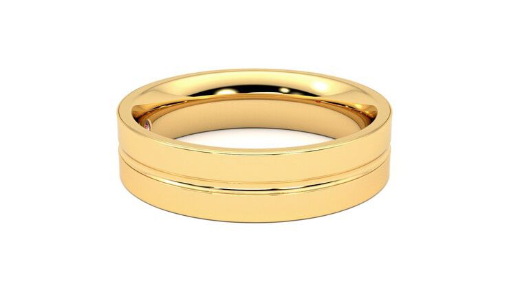 Taylor & Hart Ridge Wedding Ring 360 degree image 9