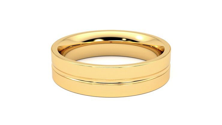 Taylor & Hart Ridge Wedding Ring 360 degree image 15