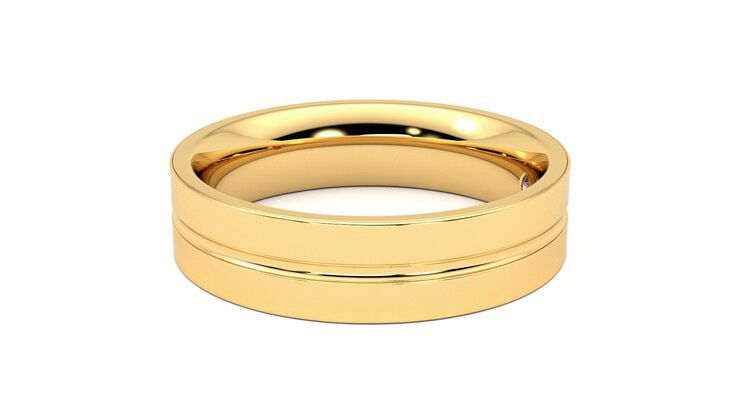 Taylor & Hart Ridge Wedding Ring 360 degree image 21