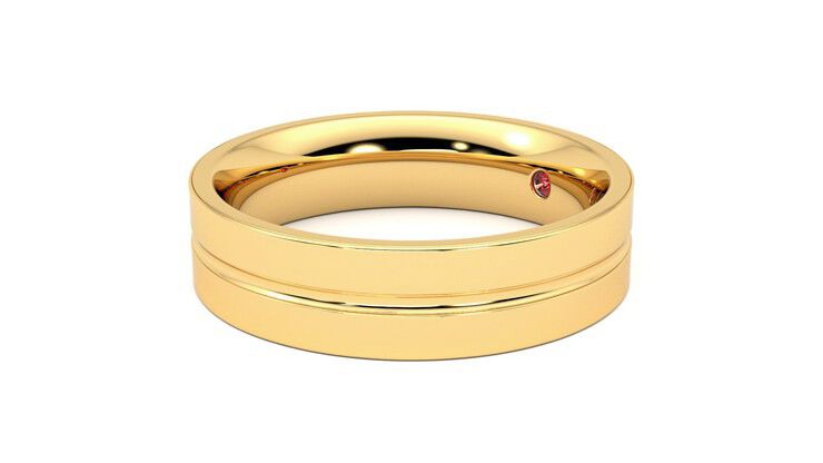 Taylor & Hart Ridge Wedding Ring 360 degree image 23