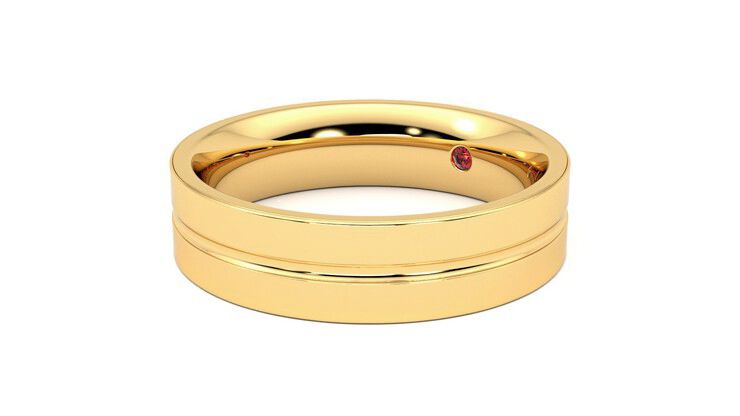 Taylor & Hart Ridge Wedding Ring 360 degree image 24