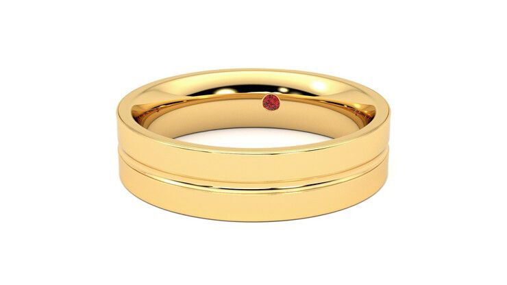 Taylor & Hart Ridge Wedding Ring 360 degree image 27