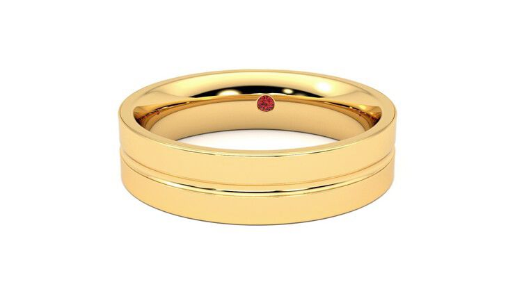 Taylor & Hart Ridge Wedding Ring 360 degree image 28