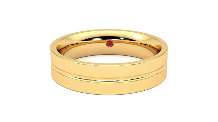 Taylor & Hart Ridge Wedding Ring 360 degree image 29