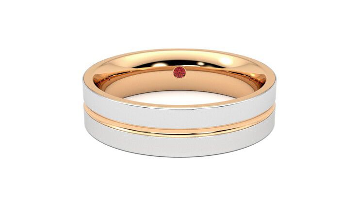 Taylor & Hart Ridge Wedding Ring 360 degree image 0