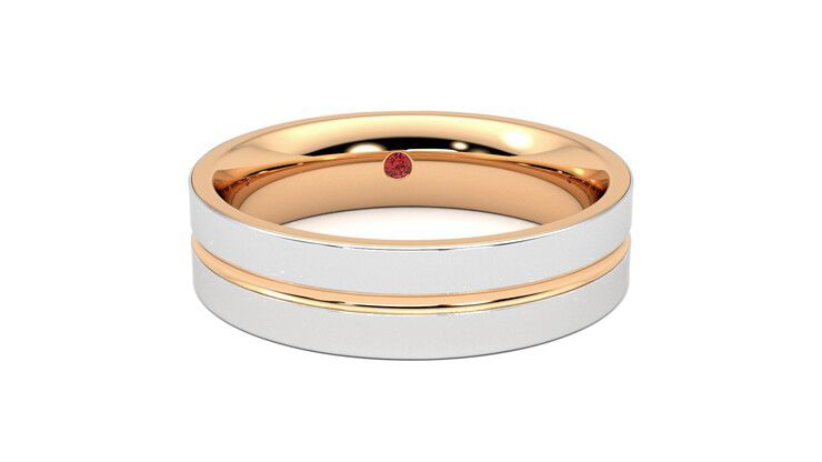 Taylor & Hart Ridge Wedding Ring 360 degree image 2