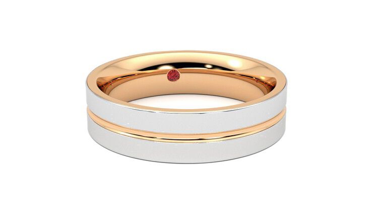 Taylor & Hart Ridge Wedding Ring 360 degree image 3