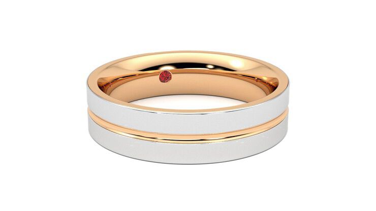 Taylor & Hart Ridge Wedding Ring 360 degree image 4