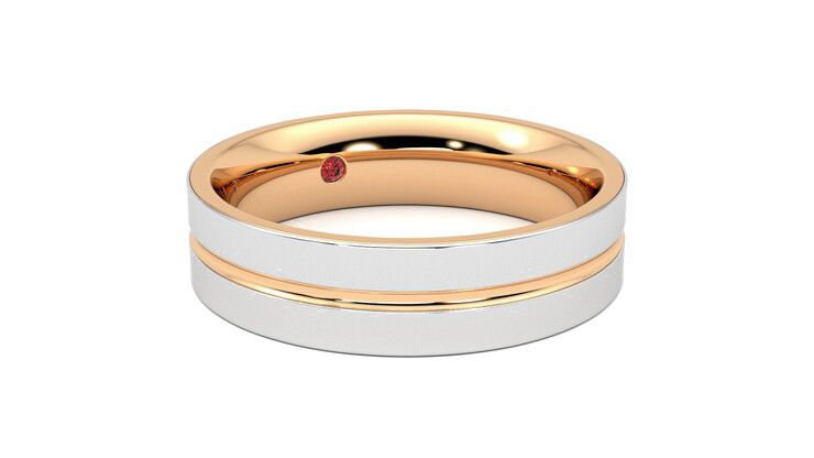 Taylor & Hart Ridge Wedding Ring 360 degree image 5