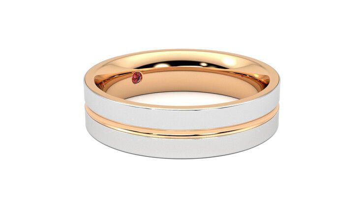 Taylor & Hart Ridge Wedding Ring 360 degree image 6