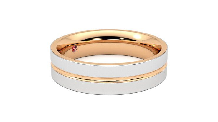 Taylor & Hart Ridge Wedding Ring 360 degree image 7