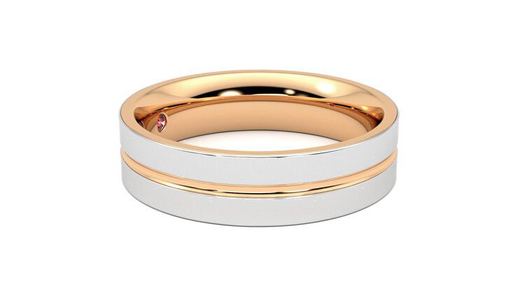 Taylor & Hart Ridge Wedding Ring 360 degree image 8