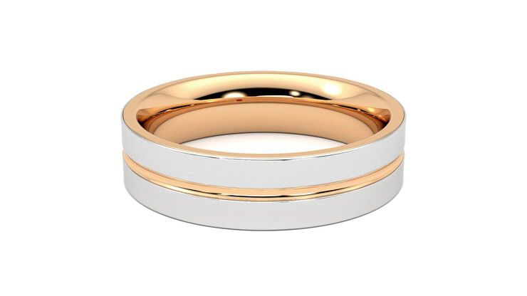 Taylor & Hart Ridge Wedding Ring 360 degree image 17