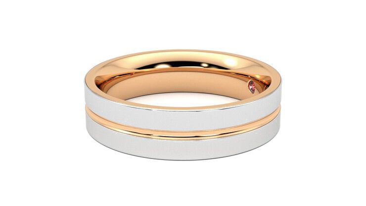 Taylor & Hart Ridge Wedding Ring 360 degree image 22