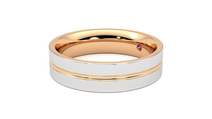 Taylor & Hart Ridge Wedding Ring 360 degree image 23