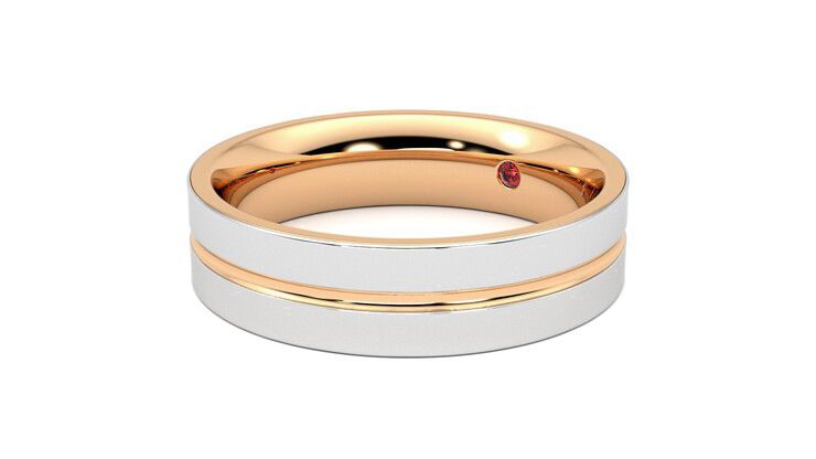 Taylor & Hart Ridge Wedding Ring 360 degree image 24