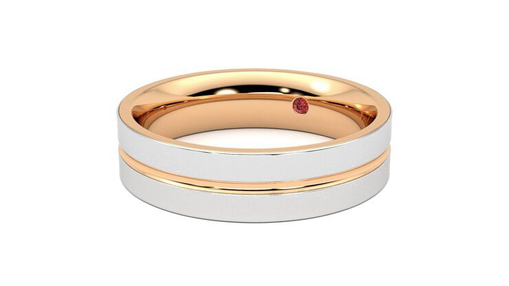 Taylor & Hart Ridge Wedding Ring 360 degree image 25