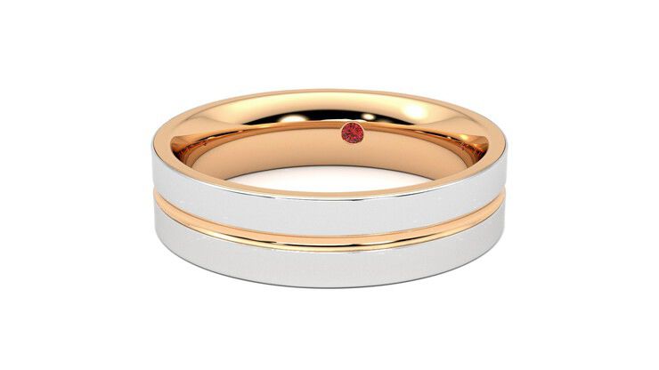Taylor & Hart Ridge Wedding Ring 360 degree image 27