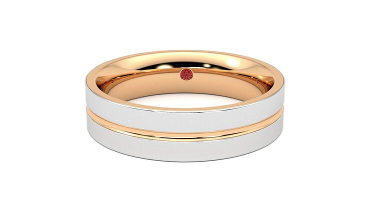 Taylor & Hart Ridge Wedding Ring 360 degree image 29