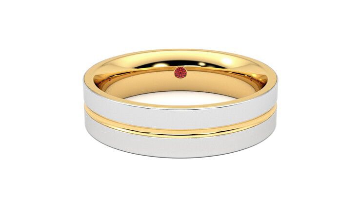 Taylor & Hart Ridge Wedding Ring 360 degree image 0