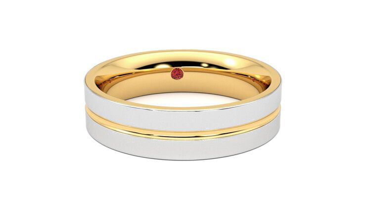 Taylor & Hart Ridge Wedding Ring 360 degree image 2