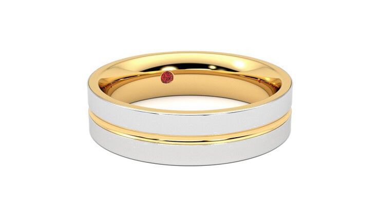 Taylor & Hart Ridge Wedding Ring 360 degree image 4