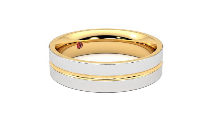 Taylor & Hart Ridge Wedding Ring 360 degree image 6