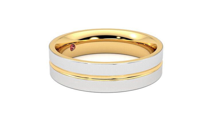 Taylor & Hart Ridge Wedding Ring 360 degree image 7