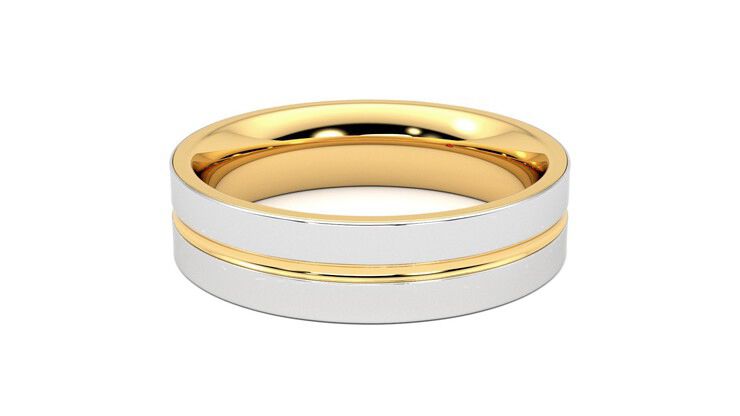 Taylor & Hart Ridge Wedding Ring 360 degree image 10