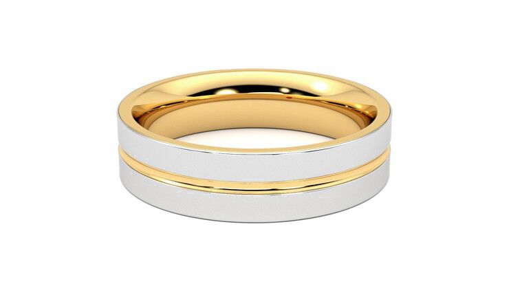 Taylor & Hart Ridge Wedding Ring 360 degree image 12