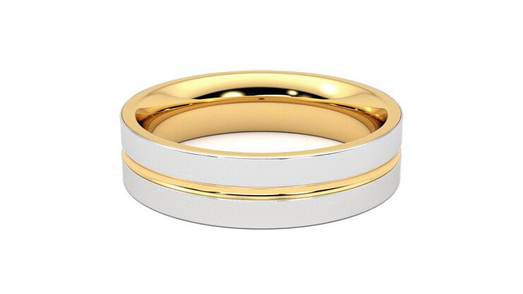 Taylor & Hart Ridge Wedding Ring 360 degree image 15