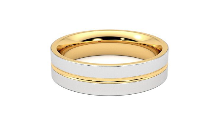 Taylor & Hart Ridge Wedding Ring 360 degree image 17