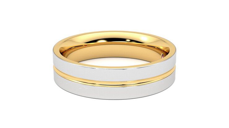 Taylor & Hart Ridge Wedding Ring 360 degree image 21