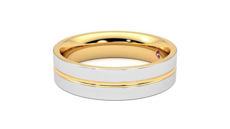 Taylor & Hart Ridge Wedding Ring 360 degree image 22