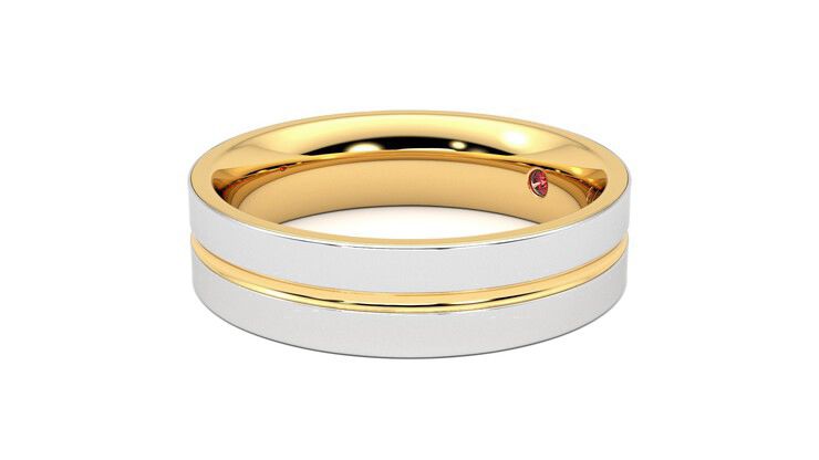 Taylor & Hart Ridge Wedding Ring 360 degree image 23